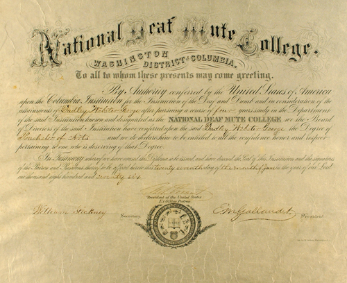 Dudley Webster George Diploma