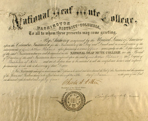 Lewis Palmer Diploma