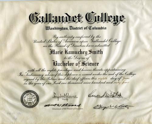 Diploma - Marie Kaumchey Smith