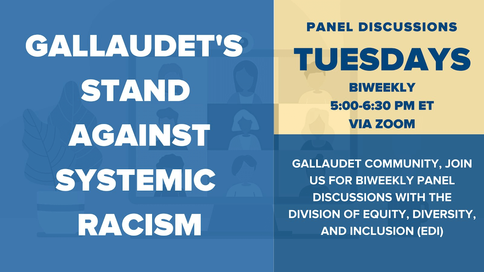 Tuesday June 30 Biweekly Panel Discussion On Systemic Racism