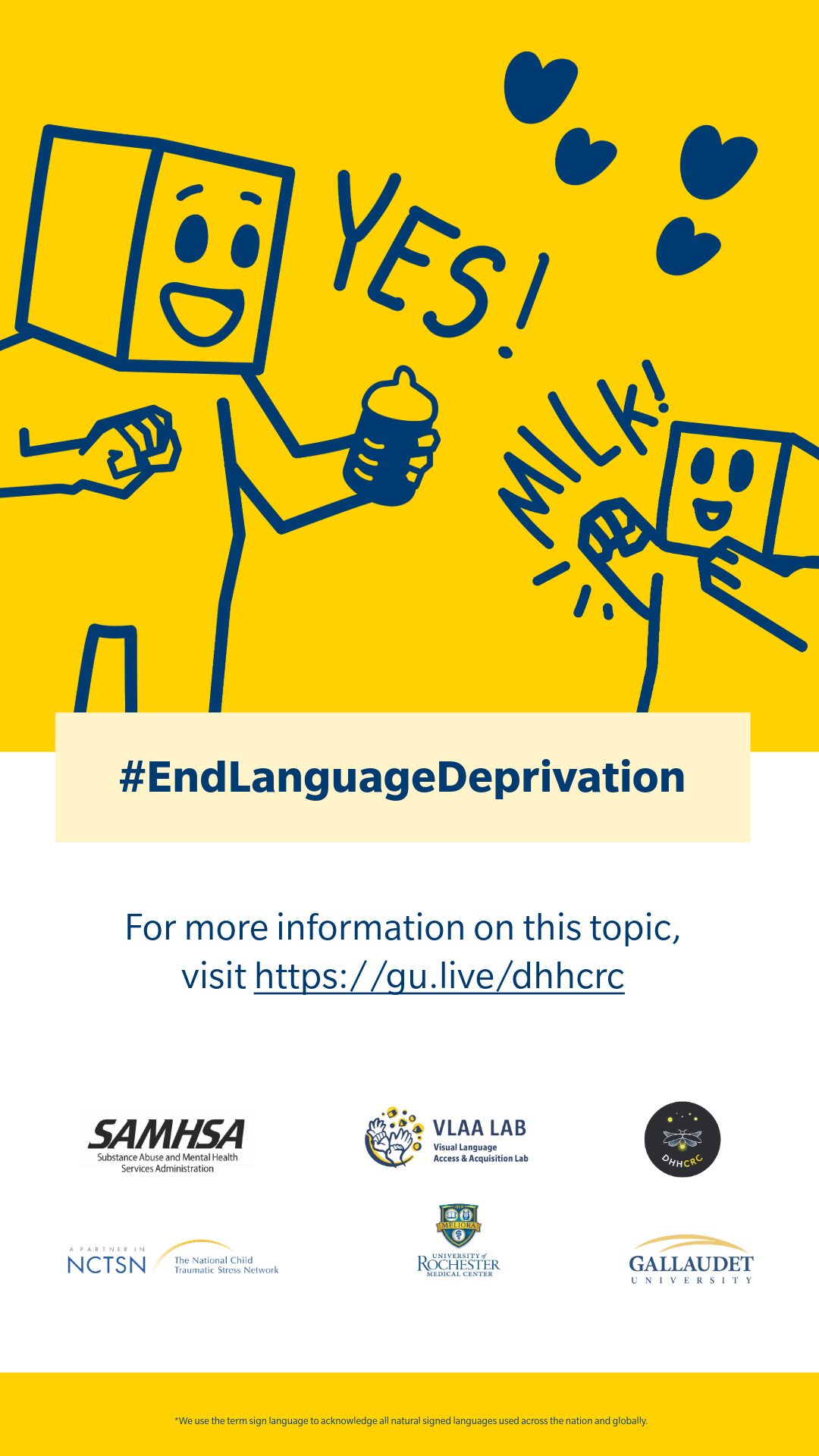 Hashtag End Language Deprivation