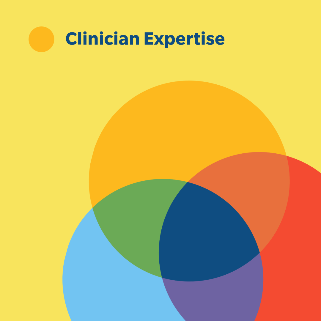 A graphic featuring overlapping circles in various colors (yellow, green, blue, red, and purple) against a yellow background, with the text 