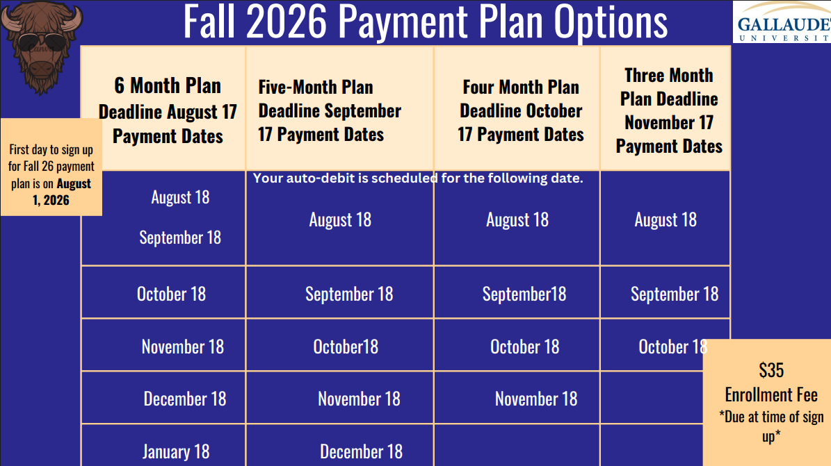 Fall 2026 Payment Plan